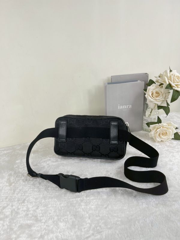 【分期0利率】GUCCI Off The Grid 緹花尼龍胸腰包【95成新】 