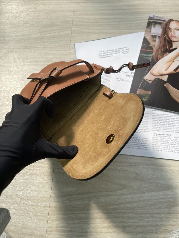【95成新】LOEWE MINI GATE 雙層包 焦糖 