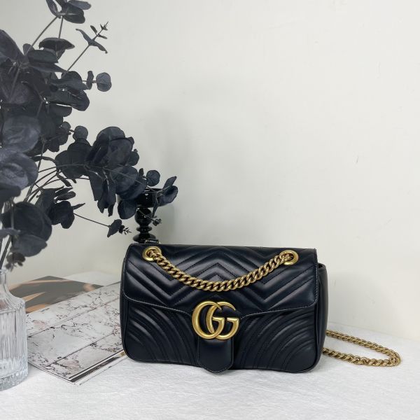 【12期0利率】GUCCI Marmont 小號肩背包【20年3月台灣購證】【95成新】 