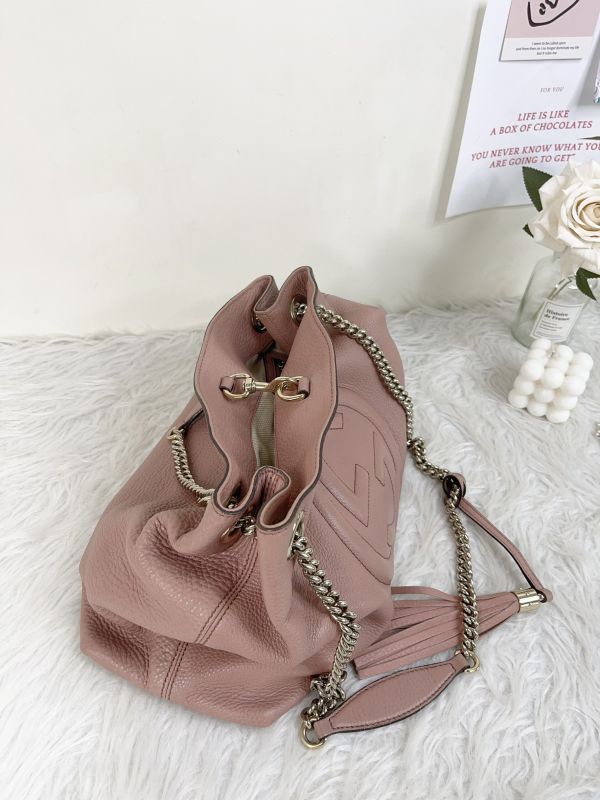 【分期0利率】GUCCI SOHO牛皮托特包【88成新】 