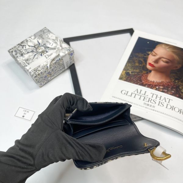 【12期0利率】DIOR SADDLE BLOOM 卡夾【23年1月台灣購證】【9成新】 
