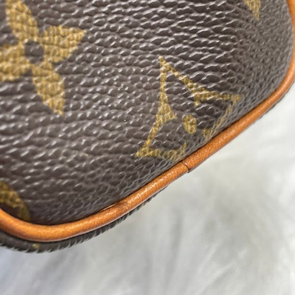 【12期0利率】LV  MINI SPEEDY  老花迷你波士頓手提斜背包【85成新】 