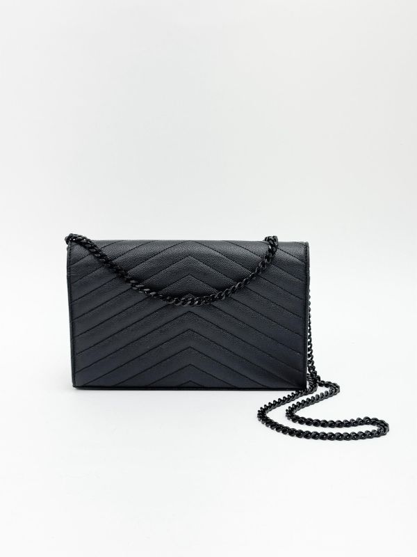 【9成新】YSL WOC 魚子醬鍊包 22.5CM 