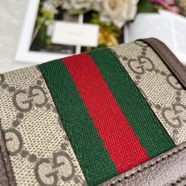 【12期0利率】【全新品】GUCCI OPHIDIA雙折短夾【現金價13200】 