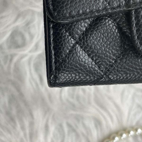 【12期0利率】CHANEL COCO 牛皮零錢卡包【99成新】 