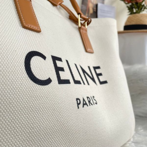 【12期0利率】CELINE二手 CABAS帆布字母托特包 【99成新】 