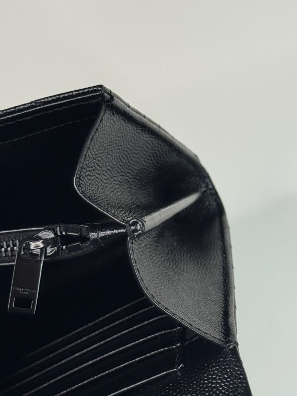 【分期0利率】YSL WOC 魚子醬鍊包 SO BLACK 22.5CM【95成新】 
