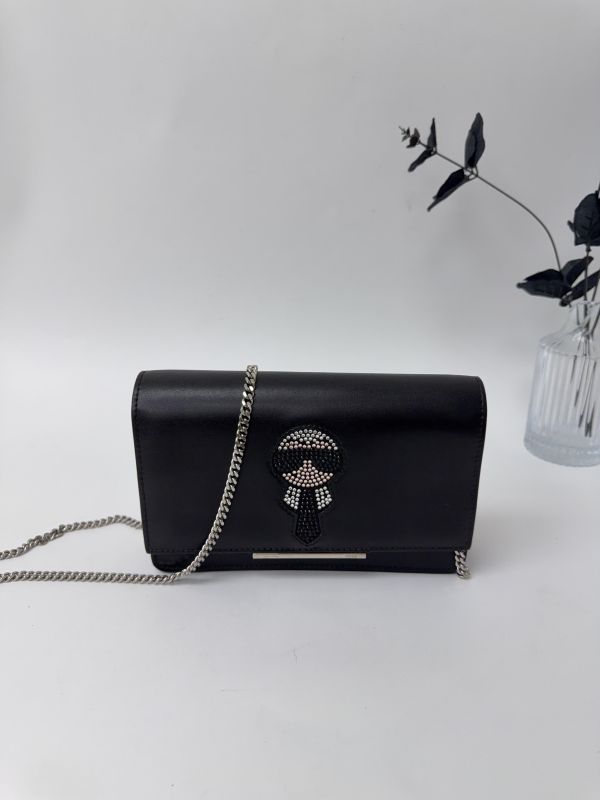 【9成新】FENDI KARLITO 水鑽老佛爺 WOC 