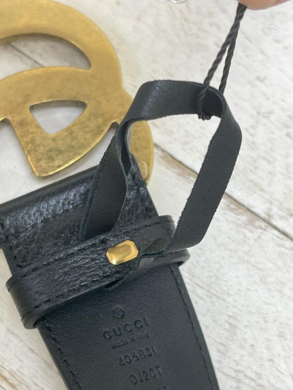 【95成新】GUCCI 復古雙G皮帶 40MM 