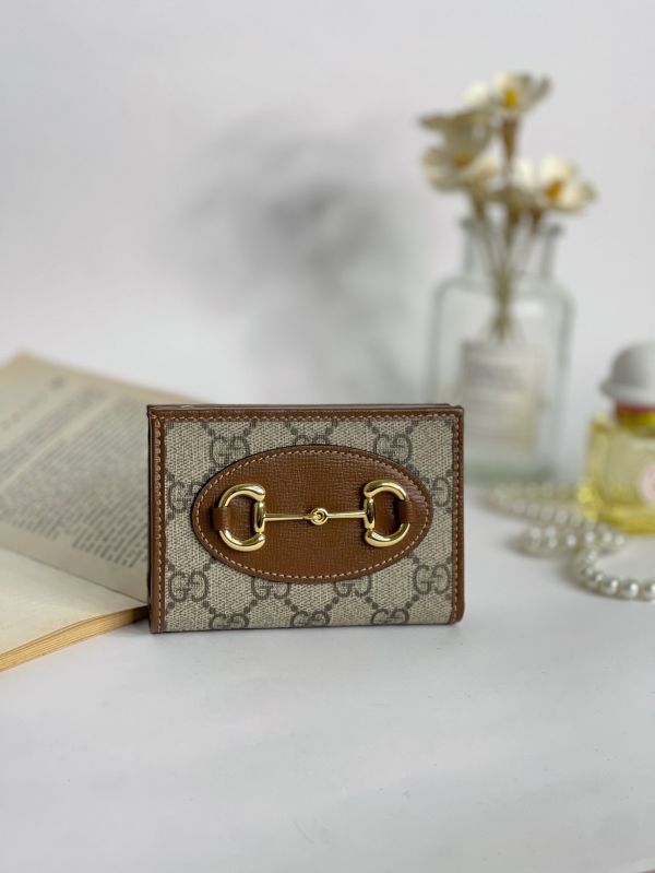 【分期0利率】GUCCI HORSEBIT 1955 6卡短夾【全新品】 