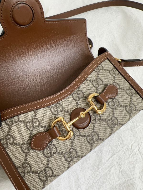 【12期0利率】Gucci 馬銜扣 1955 迷你包【95成新】 