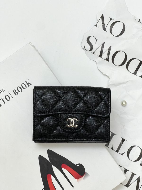 【全新品】CHANEL  COCO迷你雙層三折短夾 