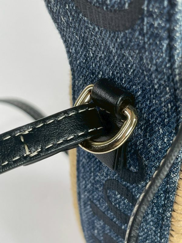 【9成新】Chloe 草編束口圓筒包 