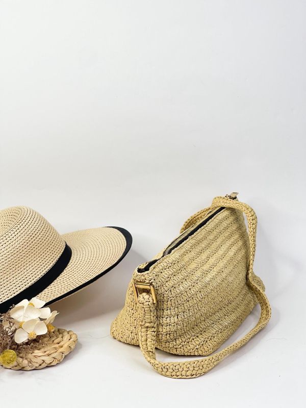 【95成新】YSL 拉菲草斜背包 