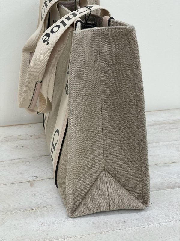 【9成新】Chloé 中號Woody Tote Bag 粉 