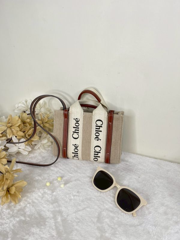 【分期0利率】CHLOE WOODY TOTE 迷你 棕【88成新】 