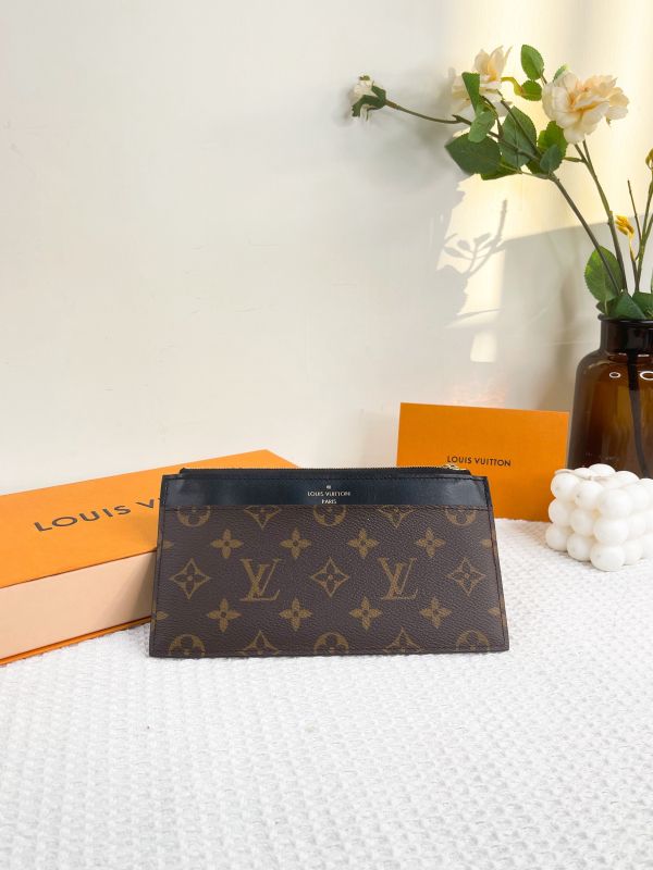 【95成新】LV SLIM 薄型拉鍊長夾 