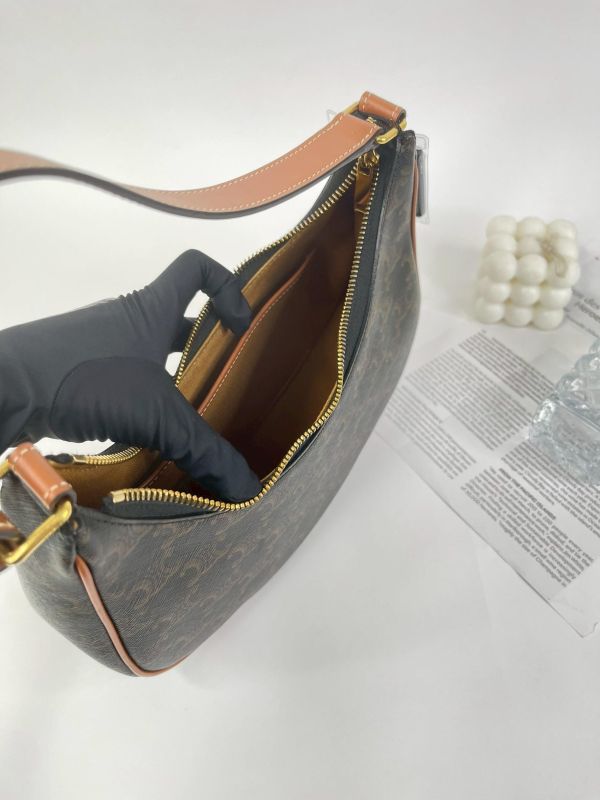 【9成新】CELINE AVA 標誌印花牛皮革手袋 