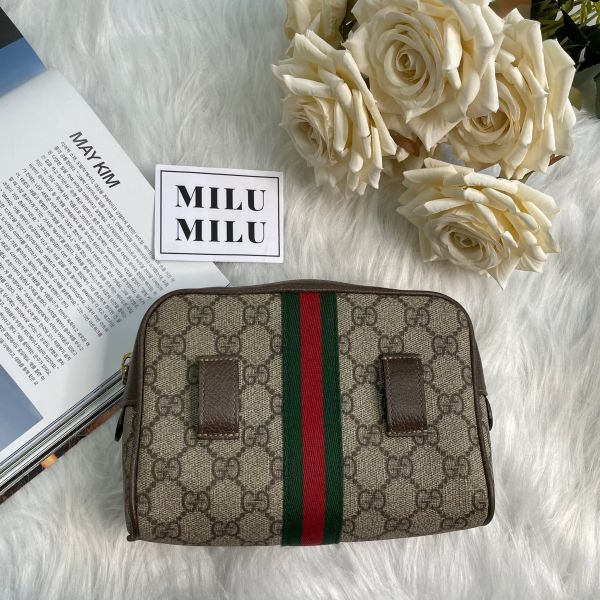 【12期0利率】【二手】GUCCI Ophidia  GG Supreme可拆式腰包 