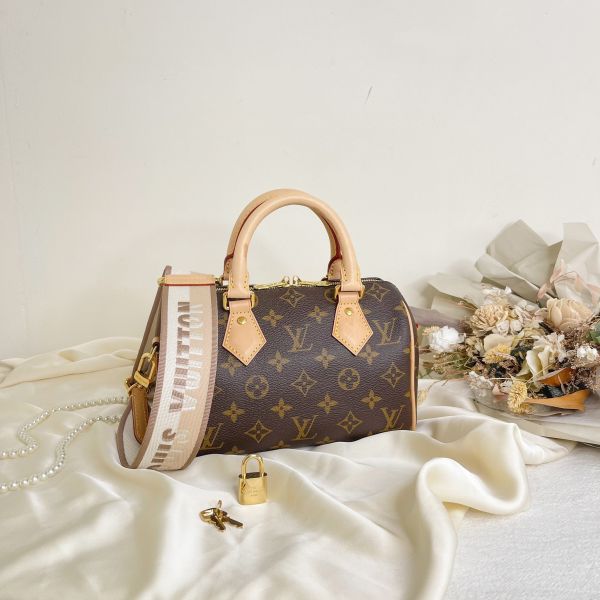 【12期0利率】LV SPEEDY 20 奶茶色【9成新】 