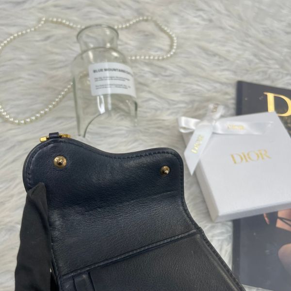 【12期0利率】DIOR SADDLE LOTUS 老花三折短夾【85成新】 