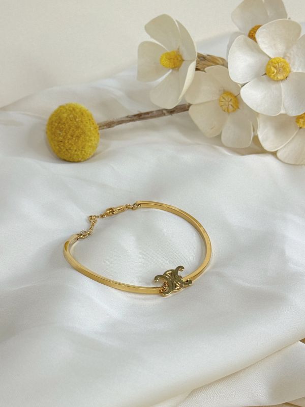 【分期0利率】CELINE Triomphe 手鐲【未使用閒置品】 