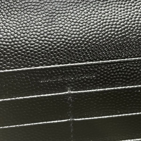 【12期0利率】YSL  MONOGRAM 魚子醬信封長夾【9成新】 