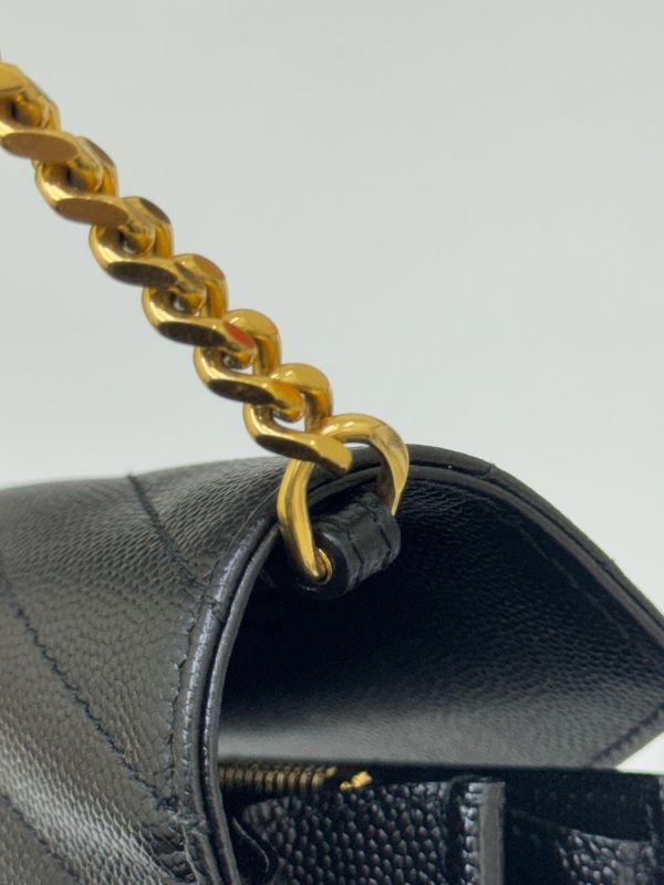 【9成新】YSL WOC 魚子醬鍊包 22.5CM 