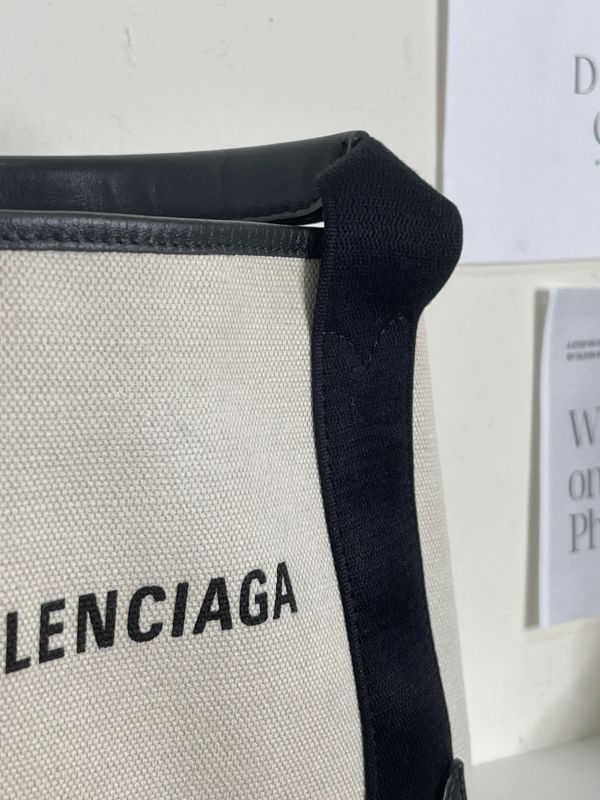 【分期0利率】Balenciaga Navy Cabas XS(背帶款)【9成新】 