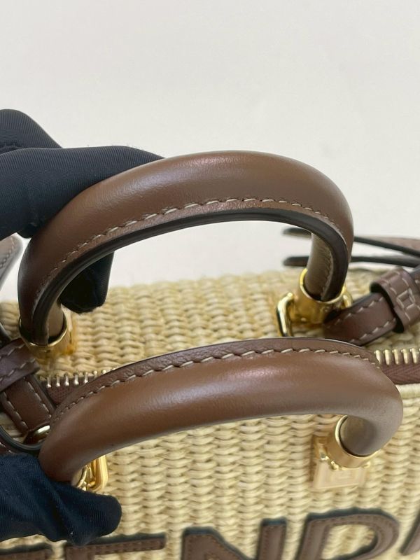 【95成新】FENDI BY THE WAY 竹編兩用迷你波士頓包 