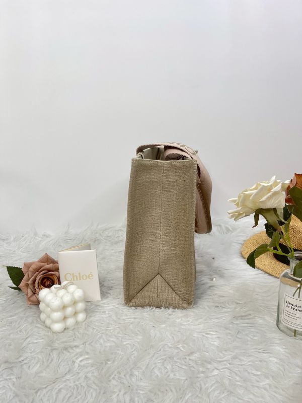 【分期0利率】Chloé 中號Woody Tote Bag 刺繡款【95成新】 