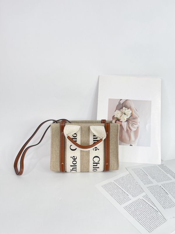 【95成新】CHLOE WOODY TOTE 迷你 棕 