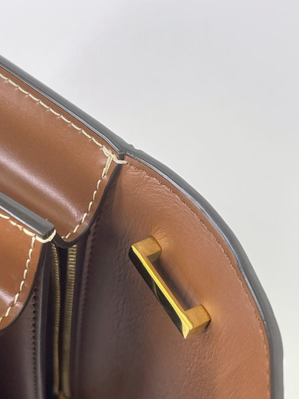 【分期0利率】BURBERRY TB帆布翻蓋郵差包【95成新】 
