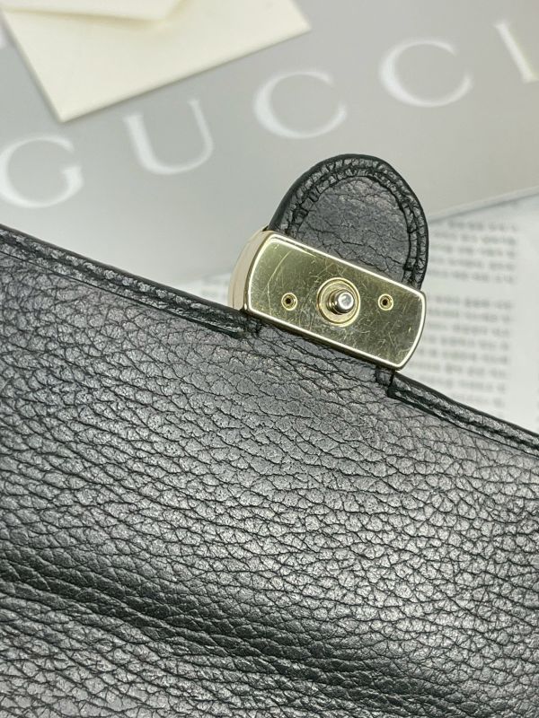 【分期0利率】GUCCI 荔枝皮雙G WOC【85成新】