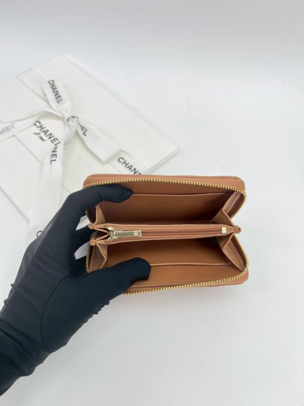 【全新品】CHANEL 25B 大型拉鍊零錢卡包 