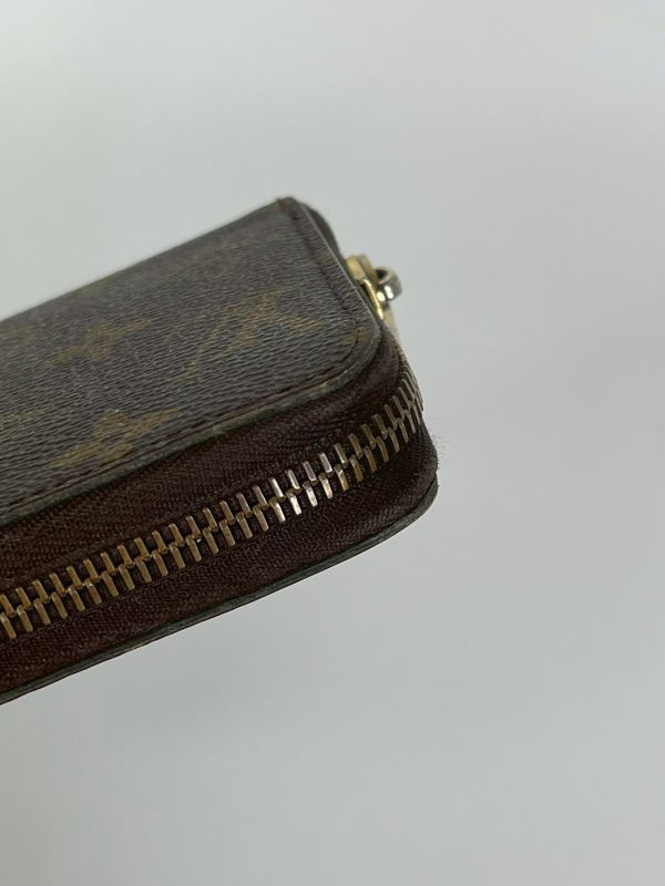 【85成新】LV ZIPPY Monmgram拉鏈長夾 紫紅色 