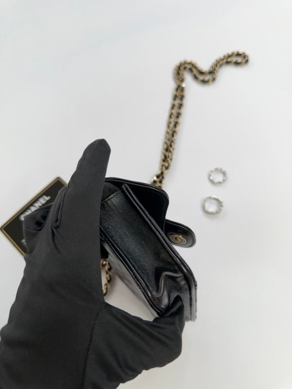 【12期0利率】CHANEL 迷你手提口蓋包【95成新】 
