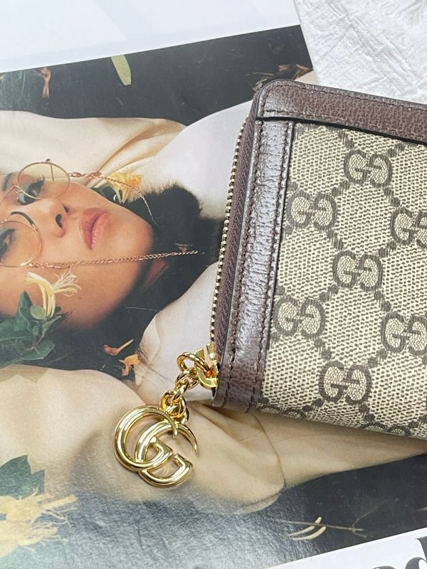 【分期0利率】GUCCI OPHIDIA GG拉鍊長夾【未使用閒置品】 