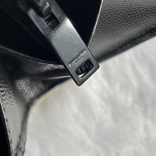 【12期0利率】YSL  MONOGRAM 魚子醬信封長夾【9成新】 