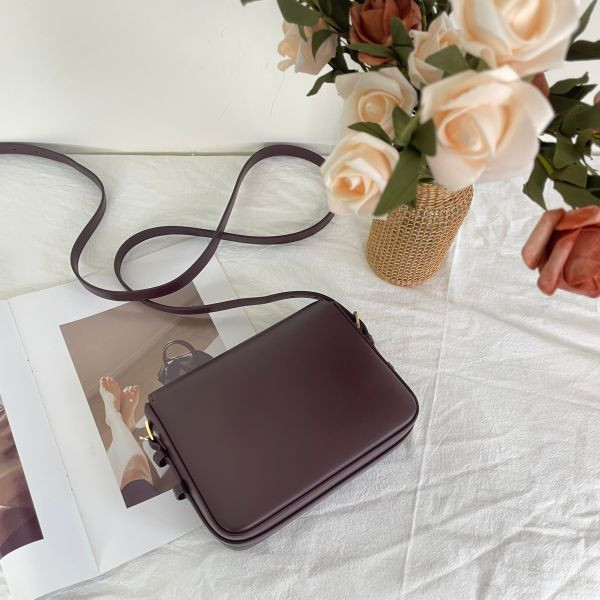 【未用閒置品】BURBERRY Grace 方胖 酒紅 