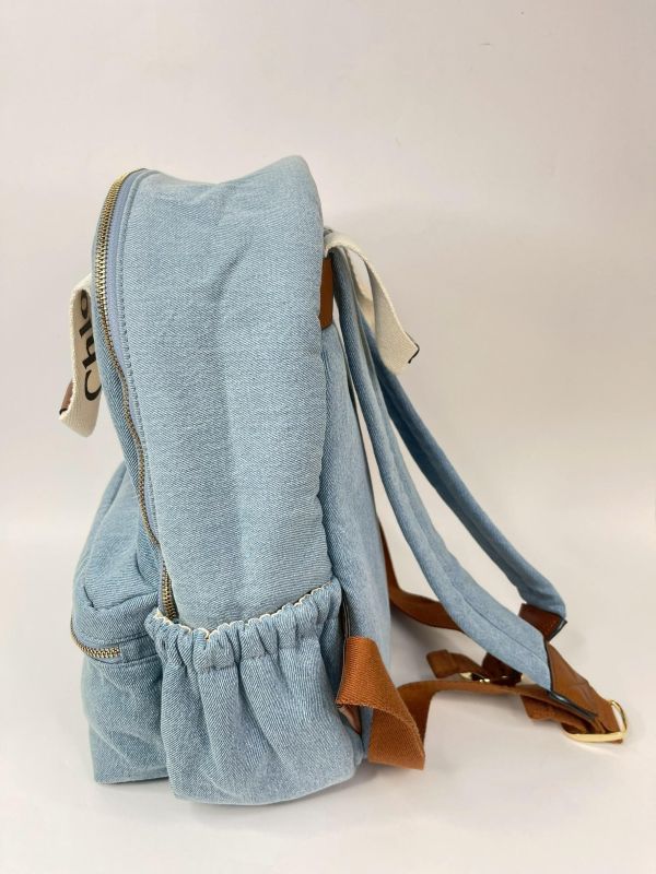 【95成新】CHLOE 牛仔後背包 