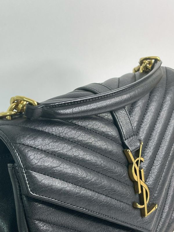 【分期0利率】YSL  山型紋學院包【95成新】 