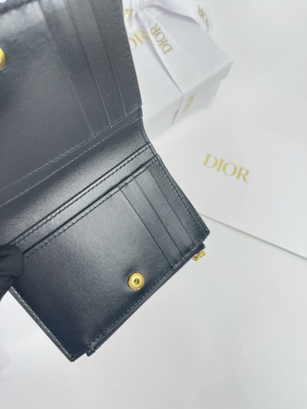 【未使用閒置品】Dior 老花零錢短夾 