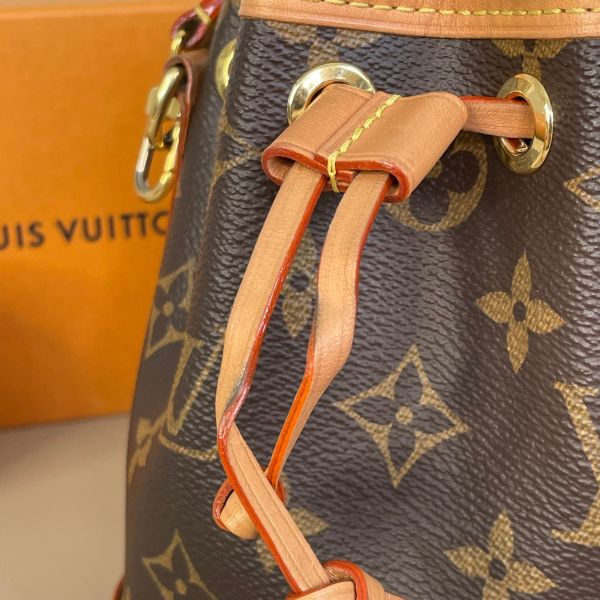 【9成新】【12期0利率】Louis Vuitton LV M40817 NOE BB 經典花紋可斜背小水桶包 