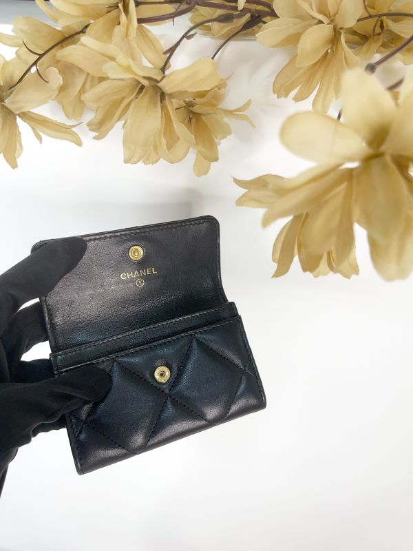 【分期0利率】CHANEL 19口蓋卡包【88成新】 