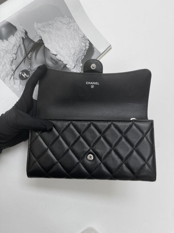 【95成新】CHANEL COCO 經典翻蓋長夾 