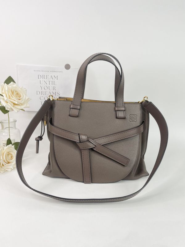【95成新】LOEWE GATE TOP HANDLE 小牛皮兩用包 