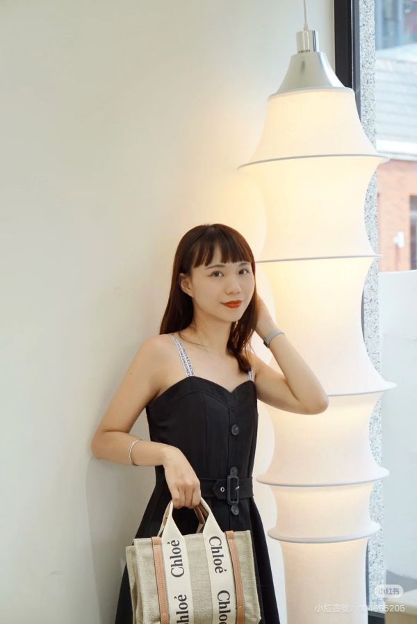 【分期0利率】CHLOE WOODY SMALL 奶茶色【9成新】 