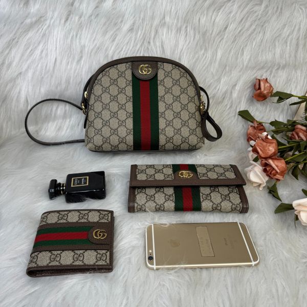 【9成新】【12期0利率】 GUCCI 經典Ophidia系列 GG Supreme 貝殼包 