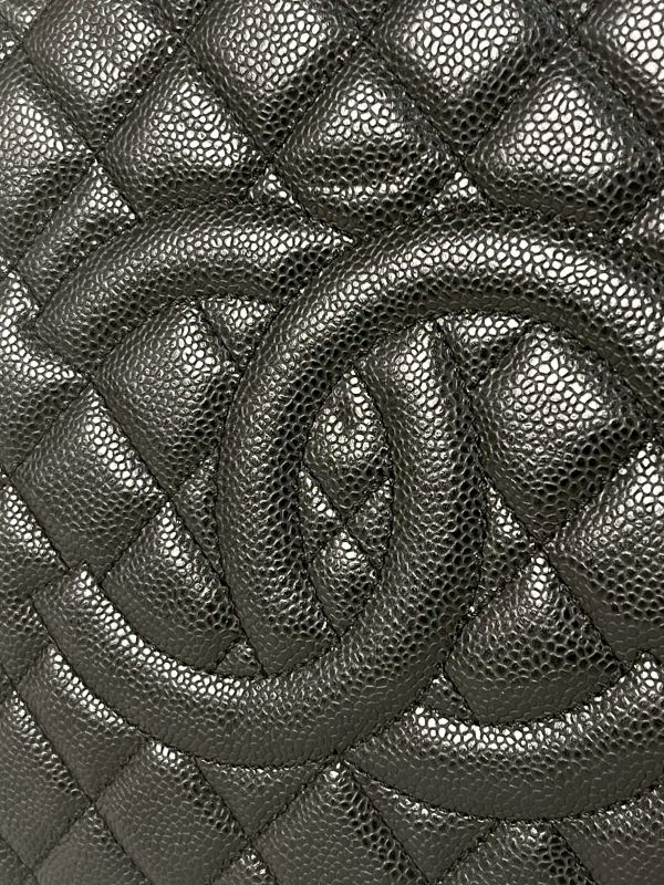 【分期0利率】CHANEL GST 雙C LOGO 荔枝牛皮托特包【95成新】 